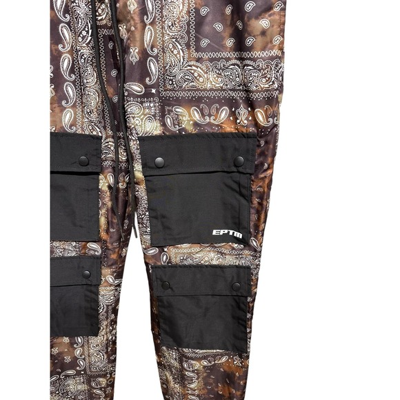 EPTM Tie Dye Bandana Cargos with Snap Pockets and Cuffs‎ Size Large 34 NWT - Picture 3 of 6